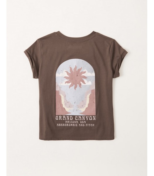 Abercrombie Brown Grand Canyon Park Logo Tee